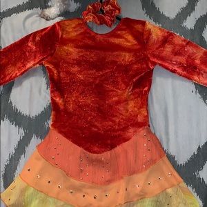 Kids figure skating competition dress